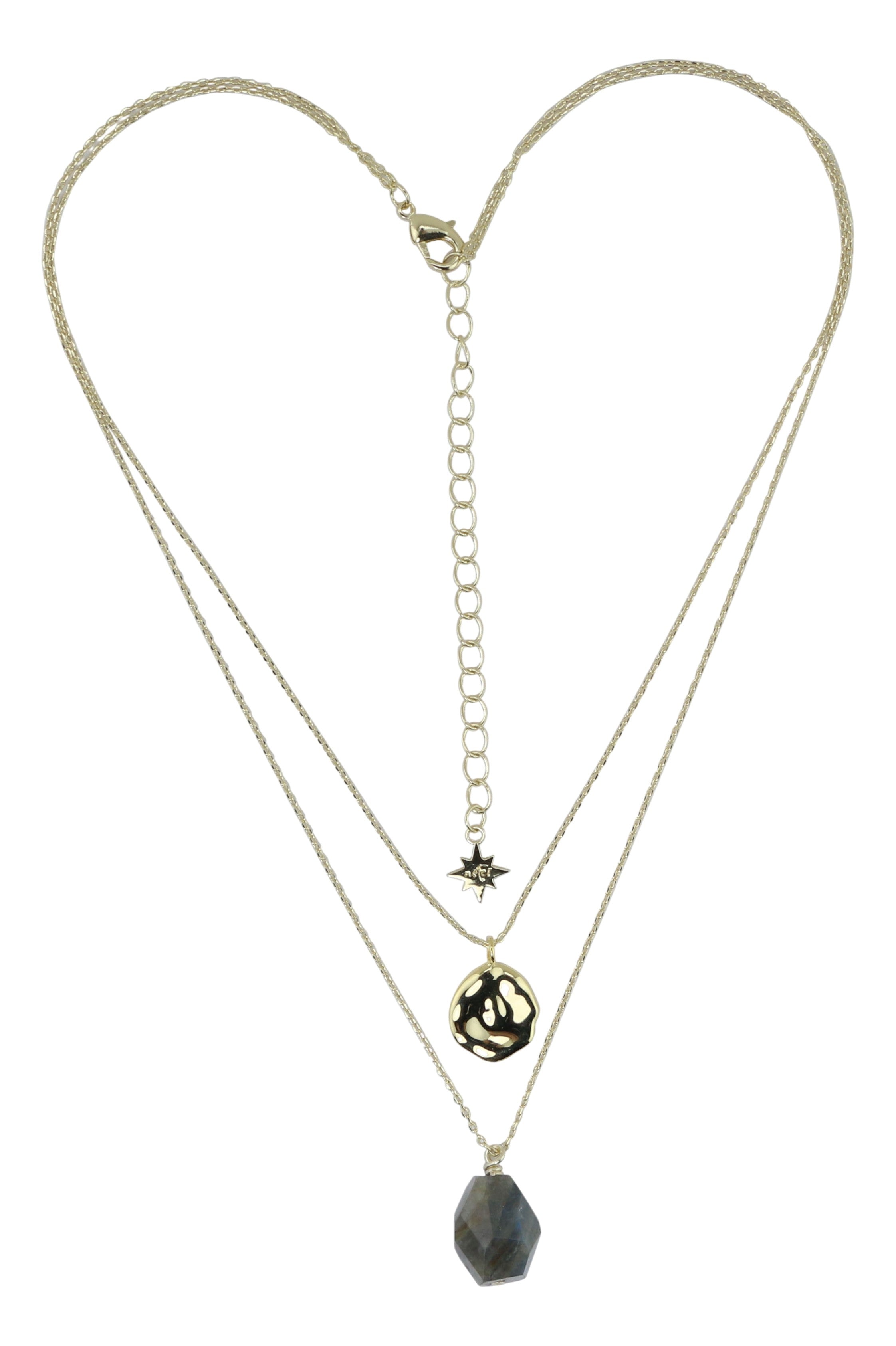 2-Strand Layered Labradorite Necklace