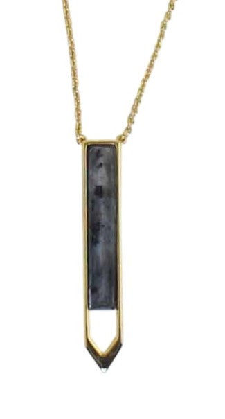 Larvikite Pendant Necklace