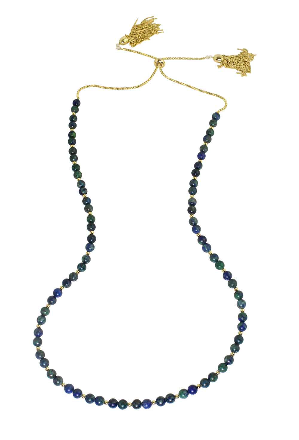 Chrysocolla Round Beaded Necklace