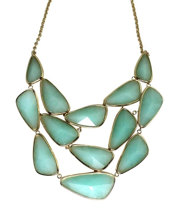 Amazonite Tone Quartzite Gemstone Necklace