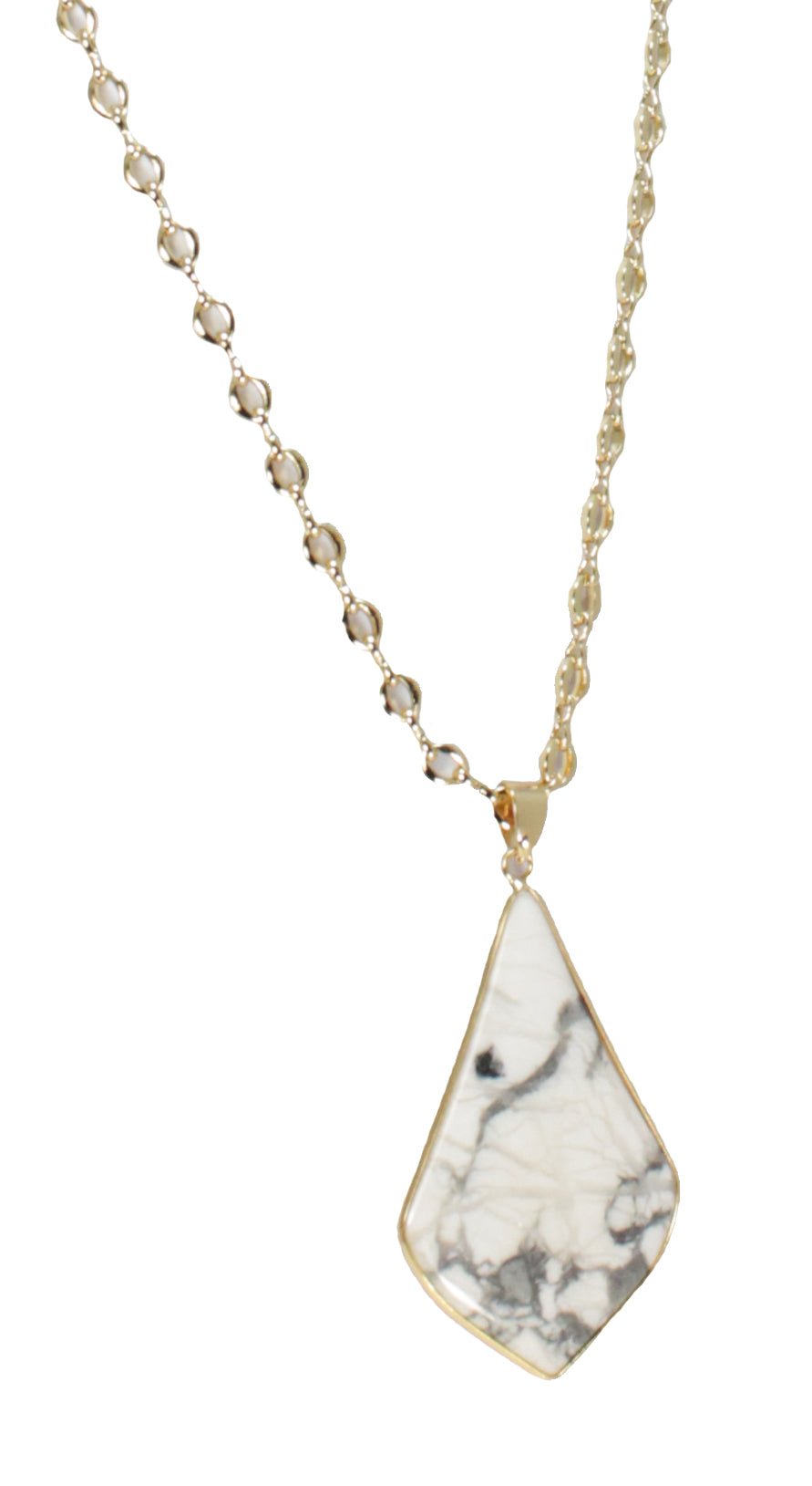 Howlite Pendant Necklace