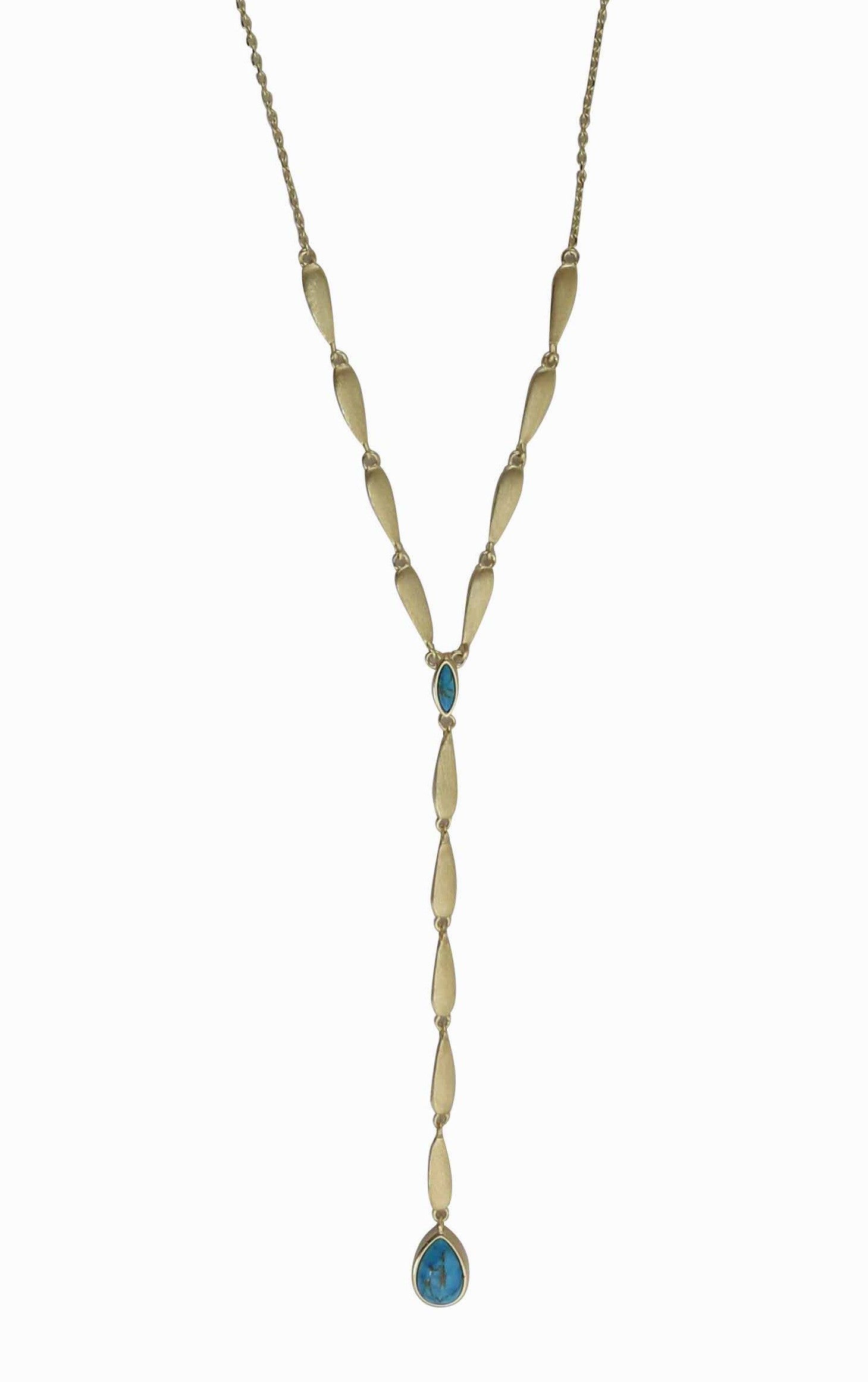 Teardrop-Copper Turquoise Necklace Pendant