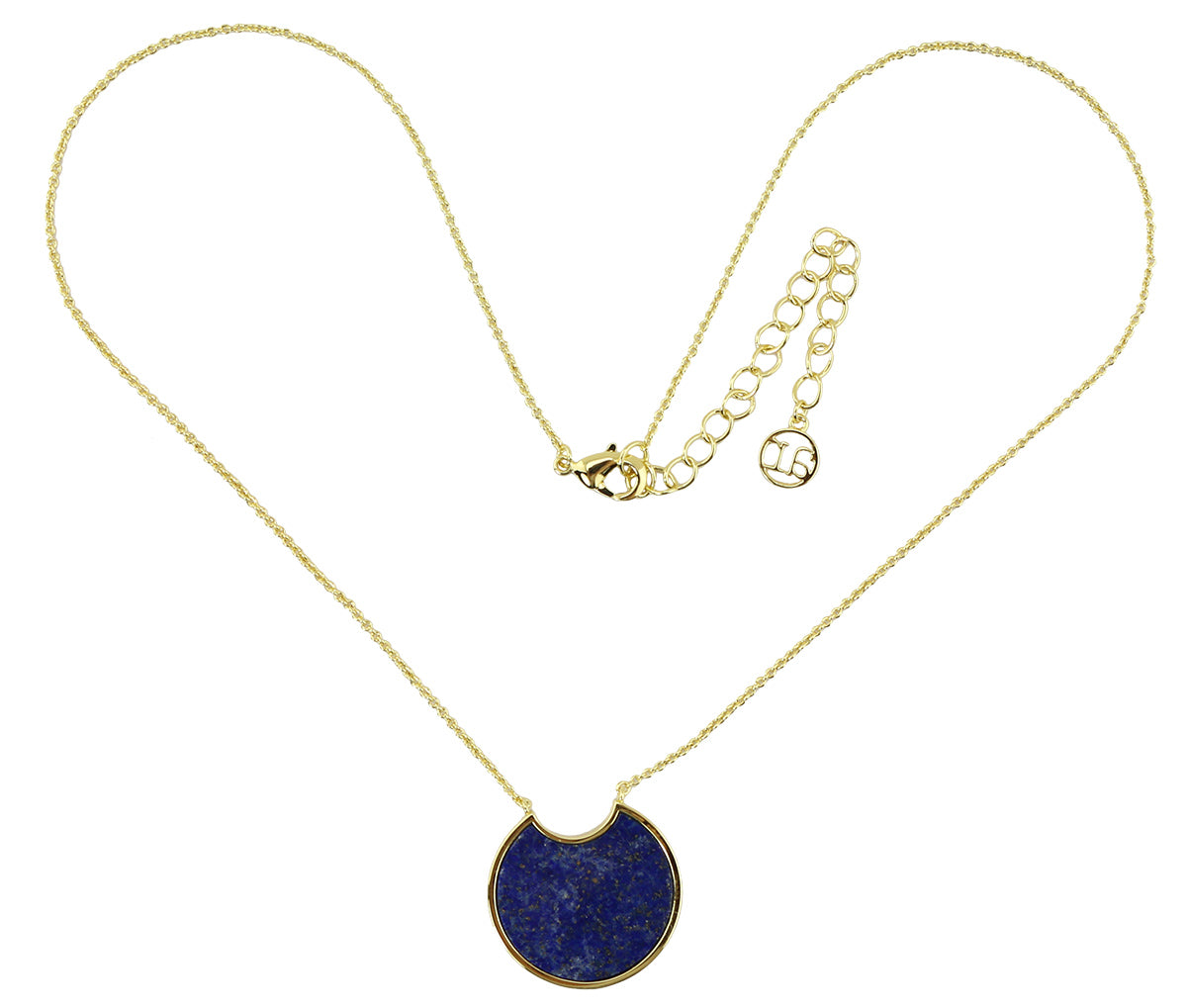 Lapis Curved Stone Necklace