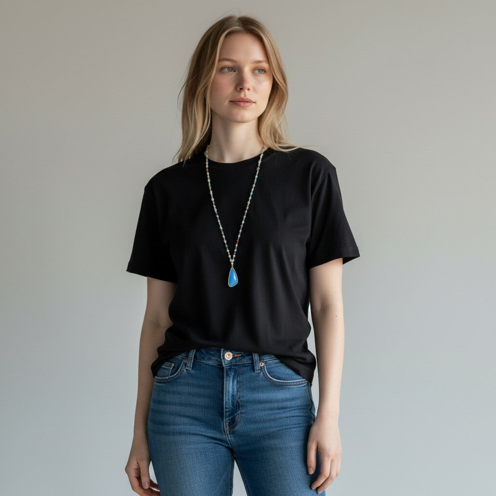 Earth-Toned Multi Agate Necklace