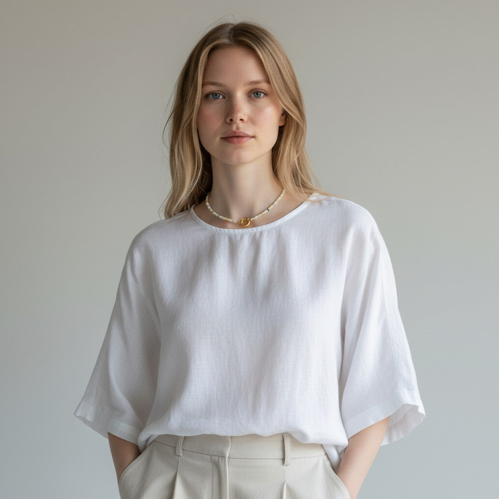 Pink Aventurine, Amazonite & Rose Quartz Beaded Necklace