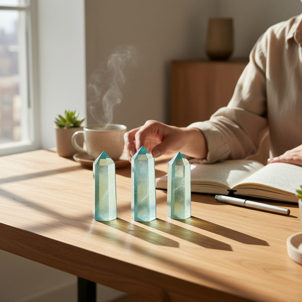 Opalite Tall Crystal Point