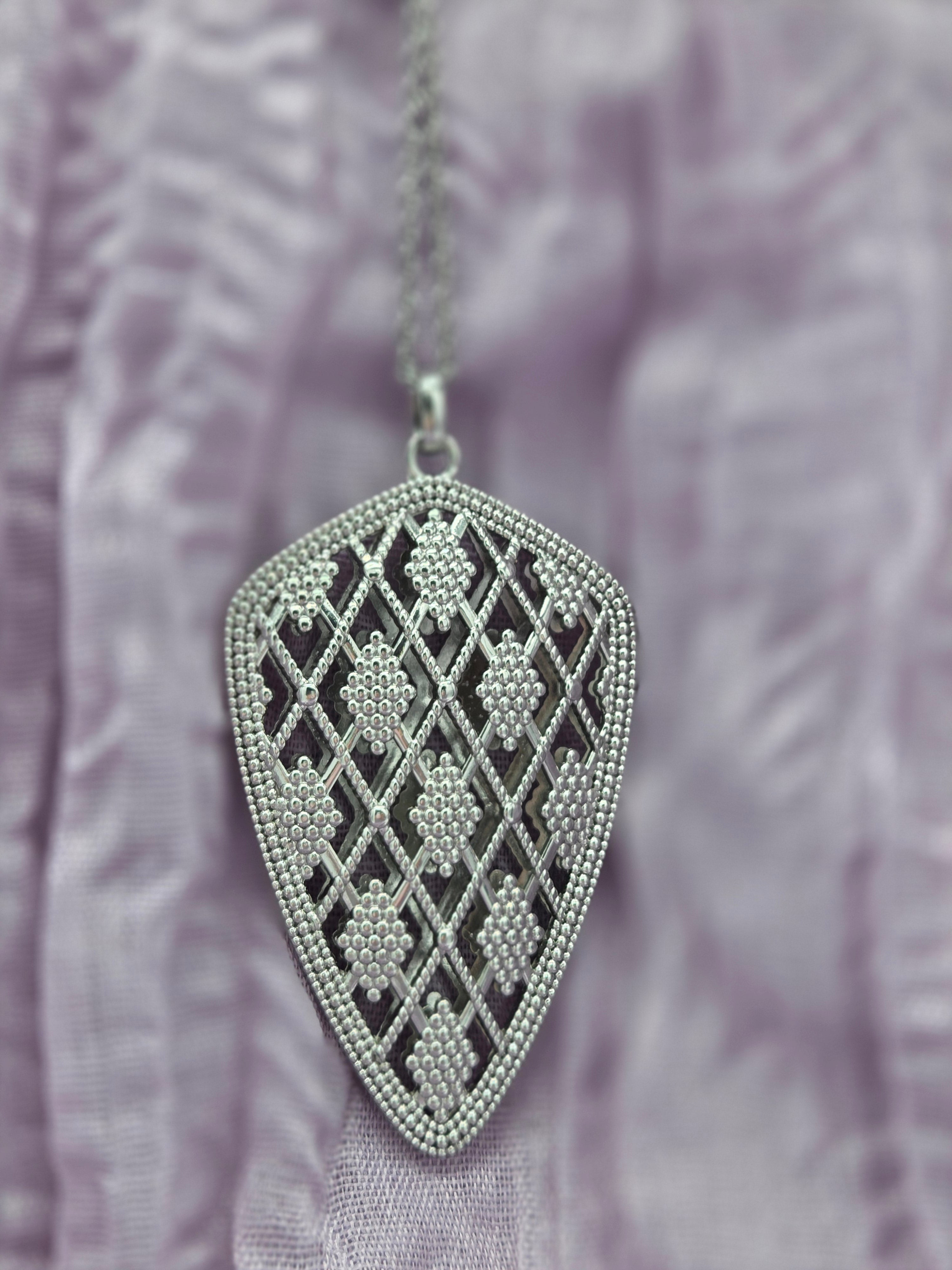 Filigree Necklace and Earrings Set