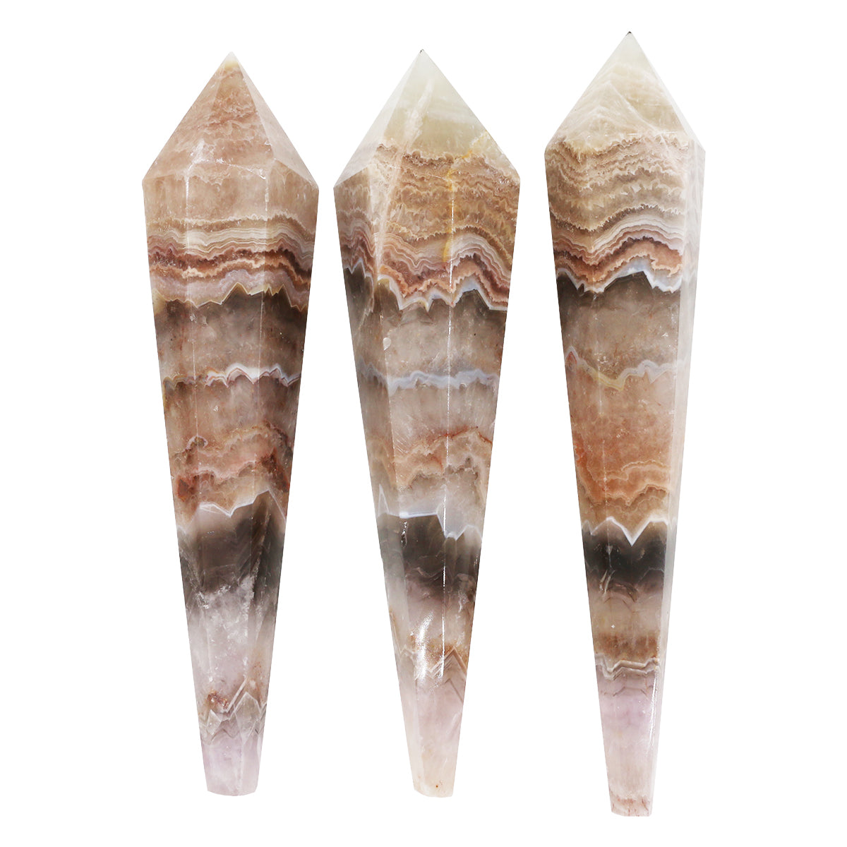 Amethyst and Agate Wands