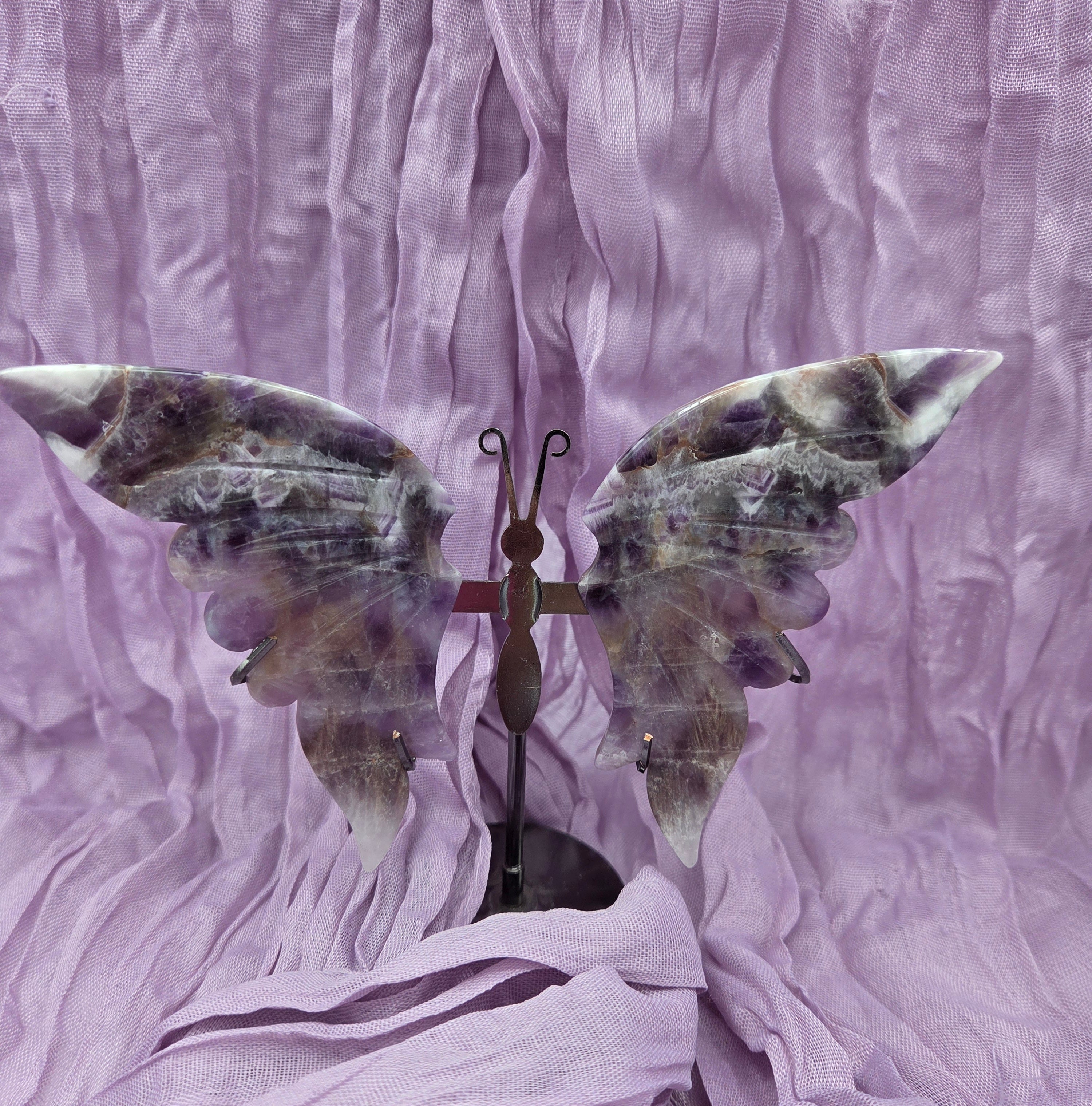 Chevron Amethyst Butterfly