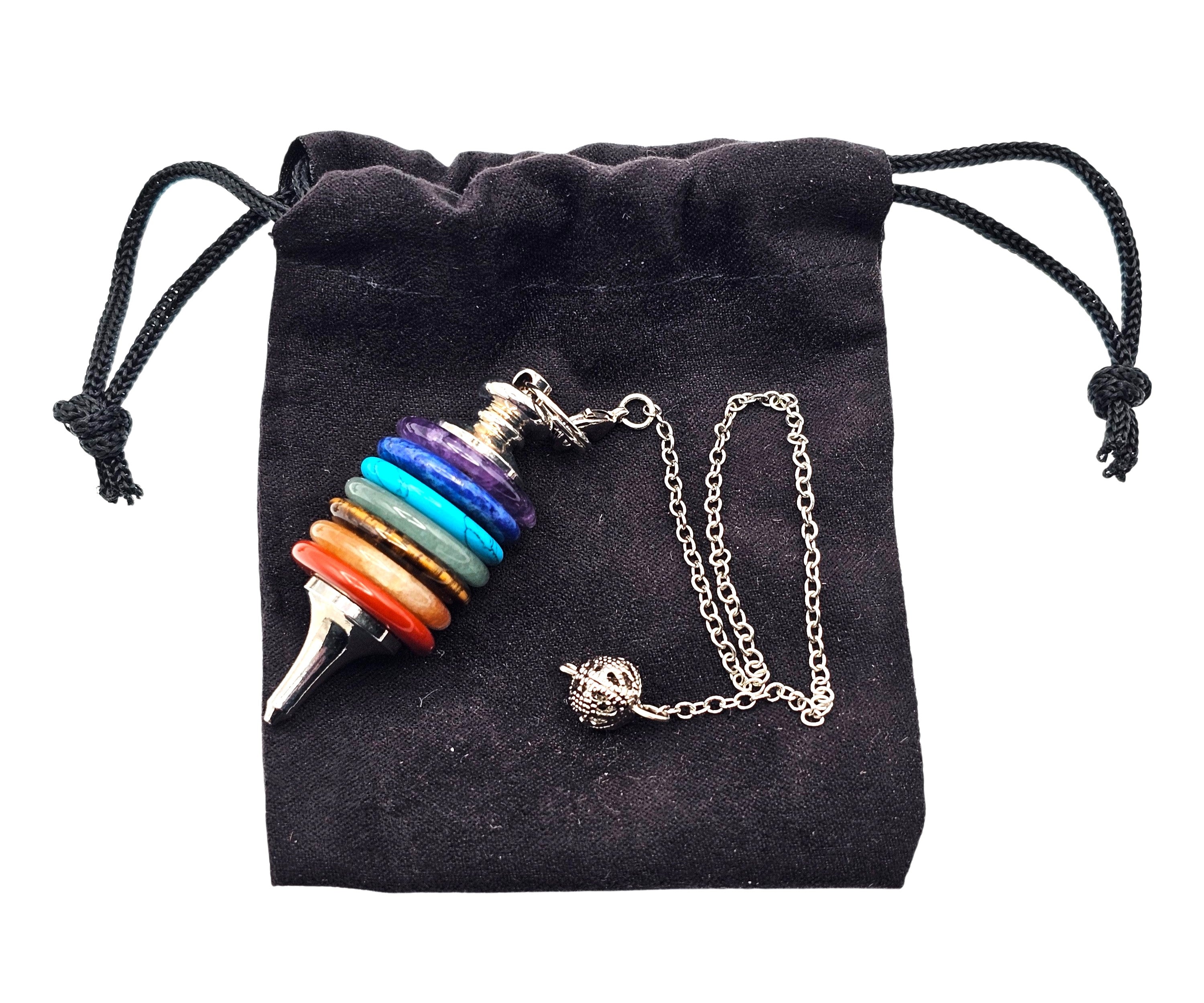Gemstone 7 Chakra Pendulum