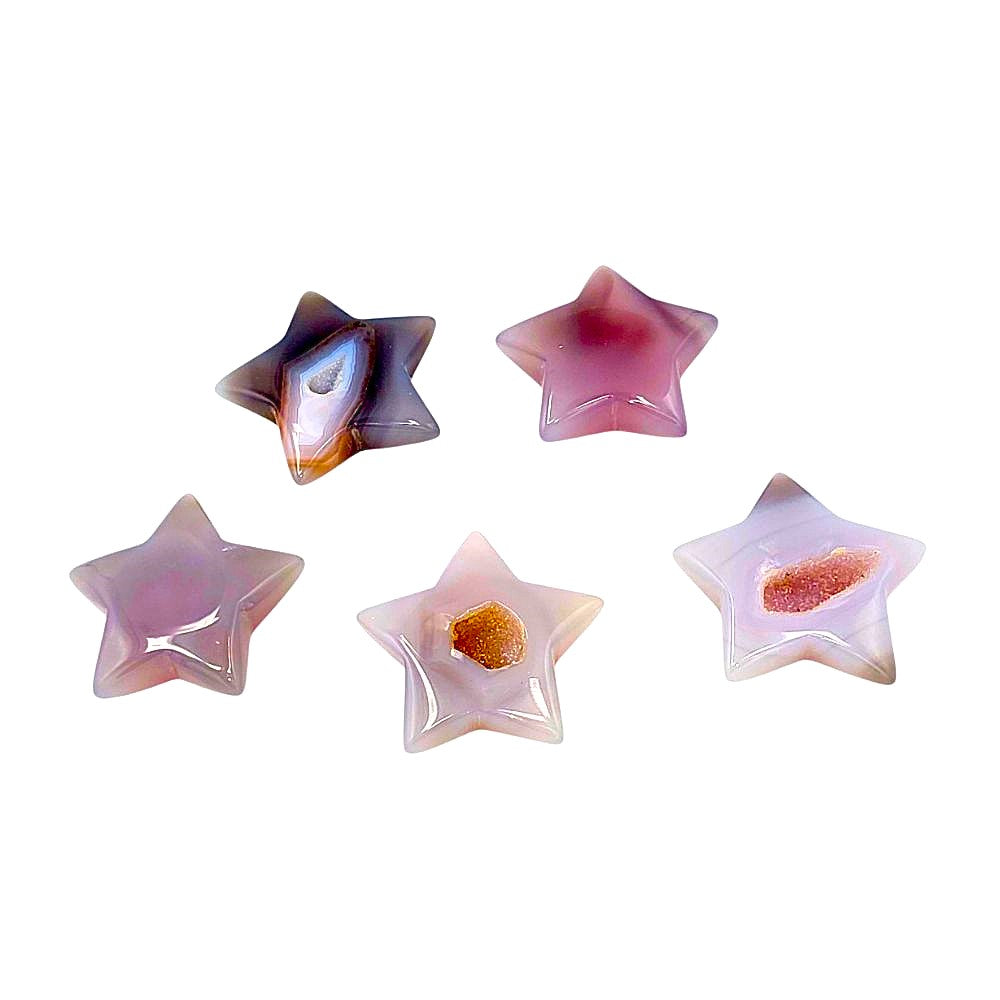 Druzy Banded Agate Star