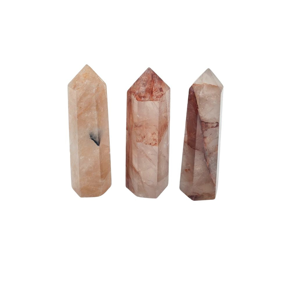 Fire Quartz Short Crystal Point