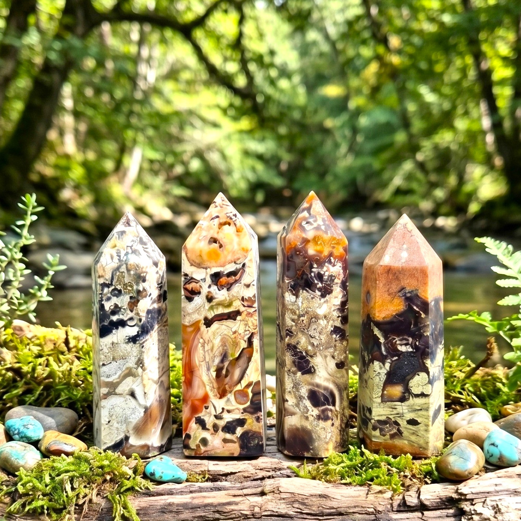 Money Agate Short Crystal Point