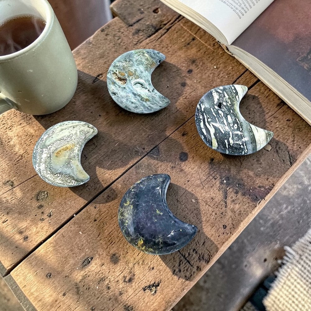 Moss Agate Moon