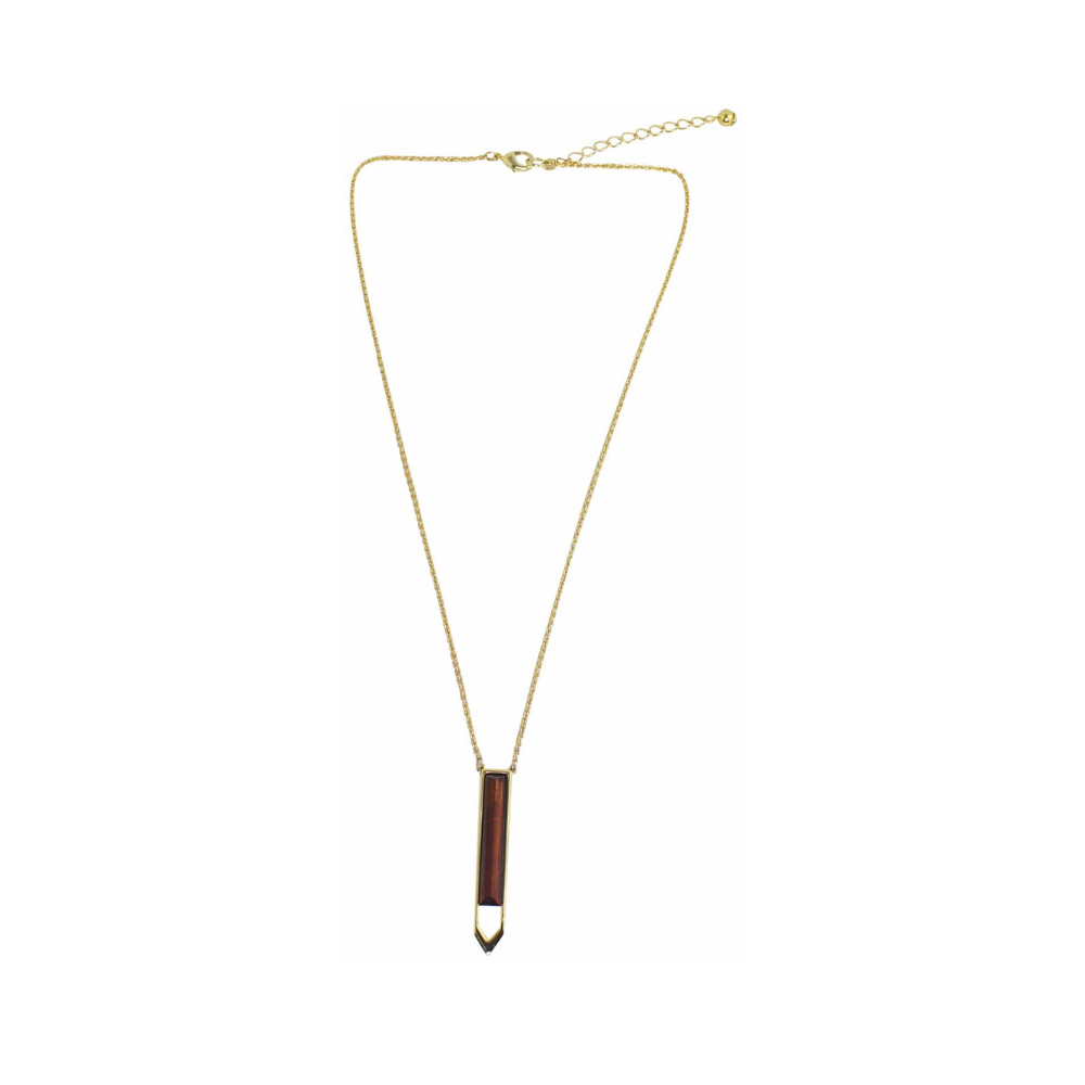 Red Tiger Eye Pendant Necklace