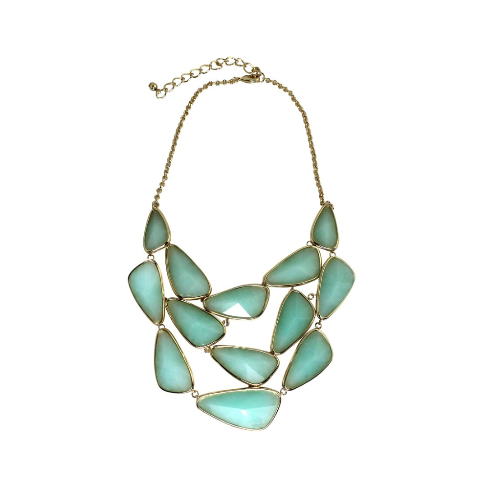 Amazonite Tone Quartzite Gemstone Necklace
