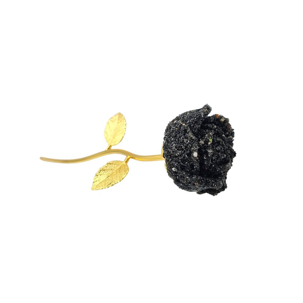 Obsidian Gemstone flower