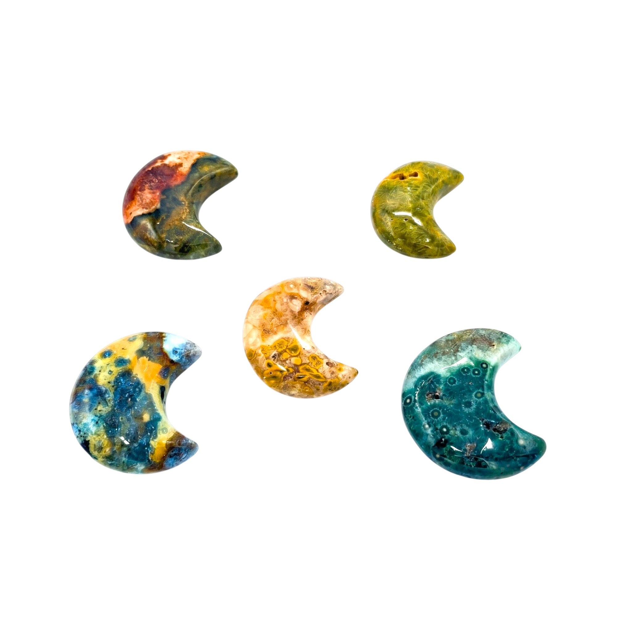 Ocean Jasper Moons, Stars & Hearts