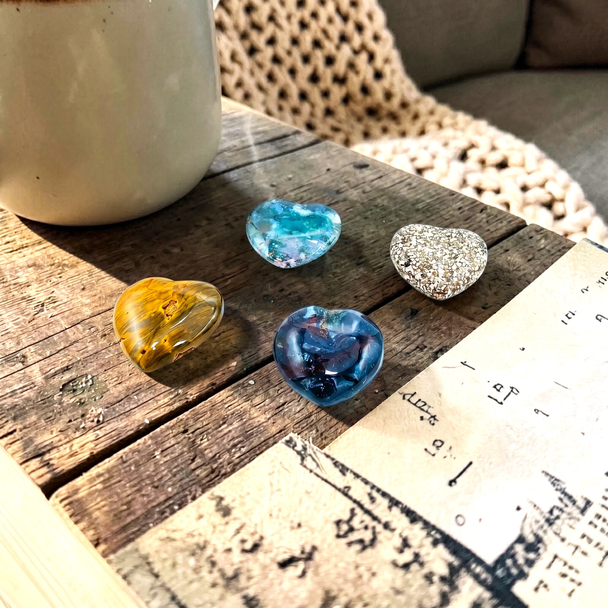 Ocean Jasper Moons, Stars & Hearts