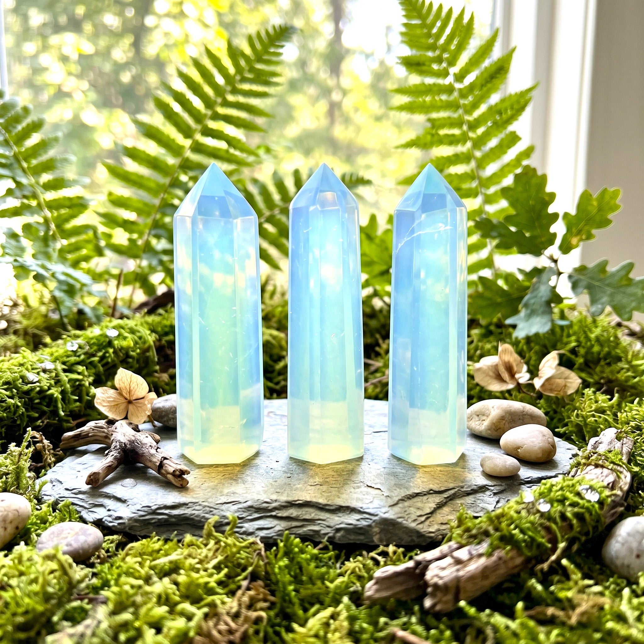 Opalite Tall Crystal Point
