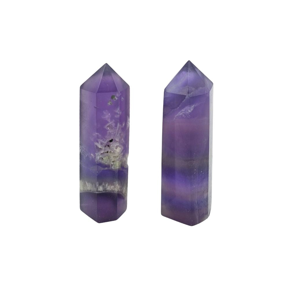 Purple Fluorite Tall Crystal Point