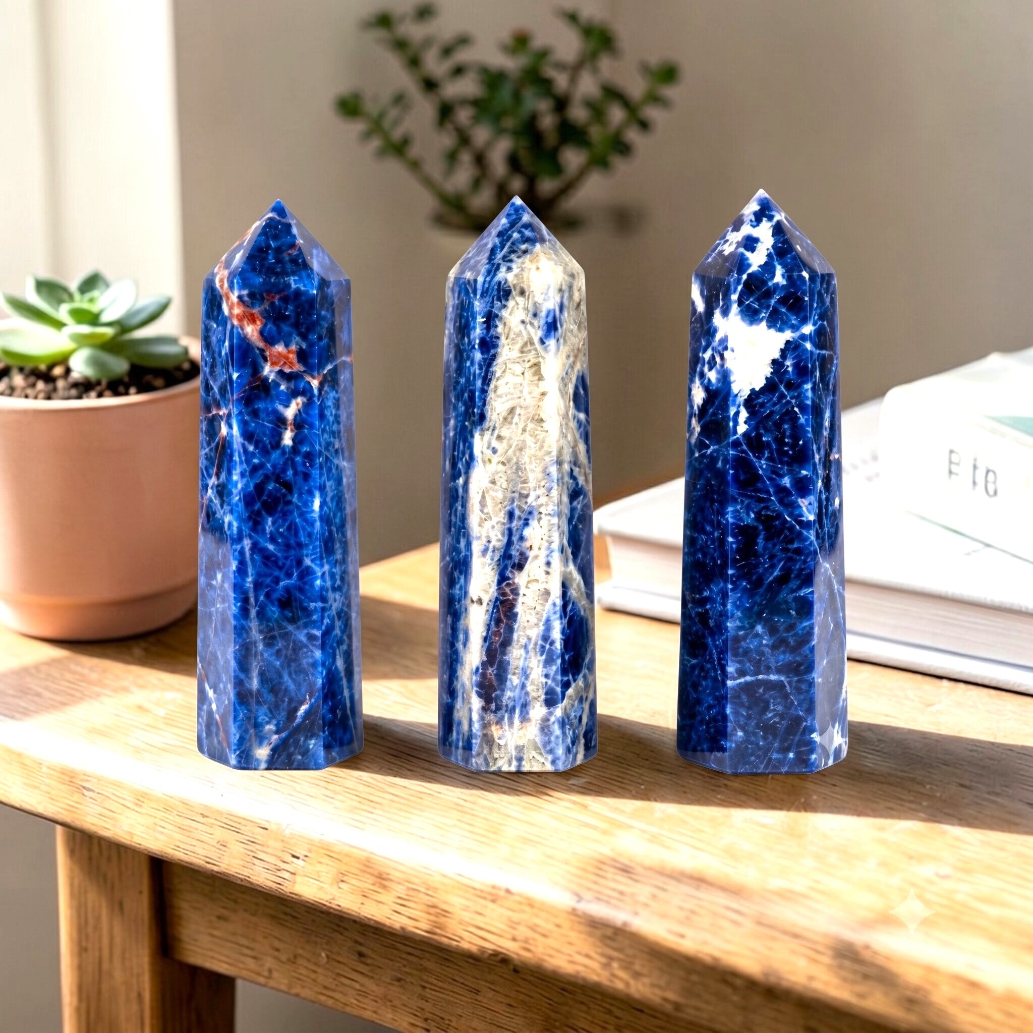 Sunset Sodalite Tall Crystal Point