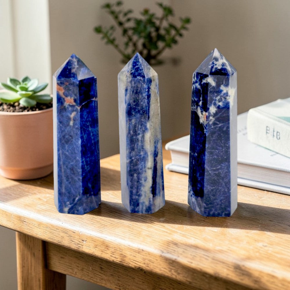 Sunset Sodalite Tall Crystal Point