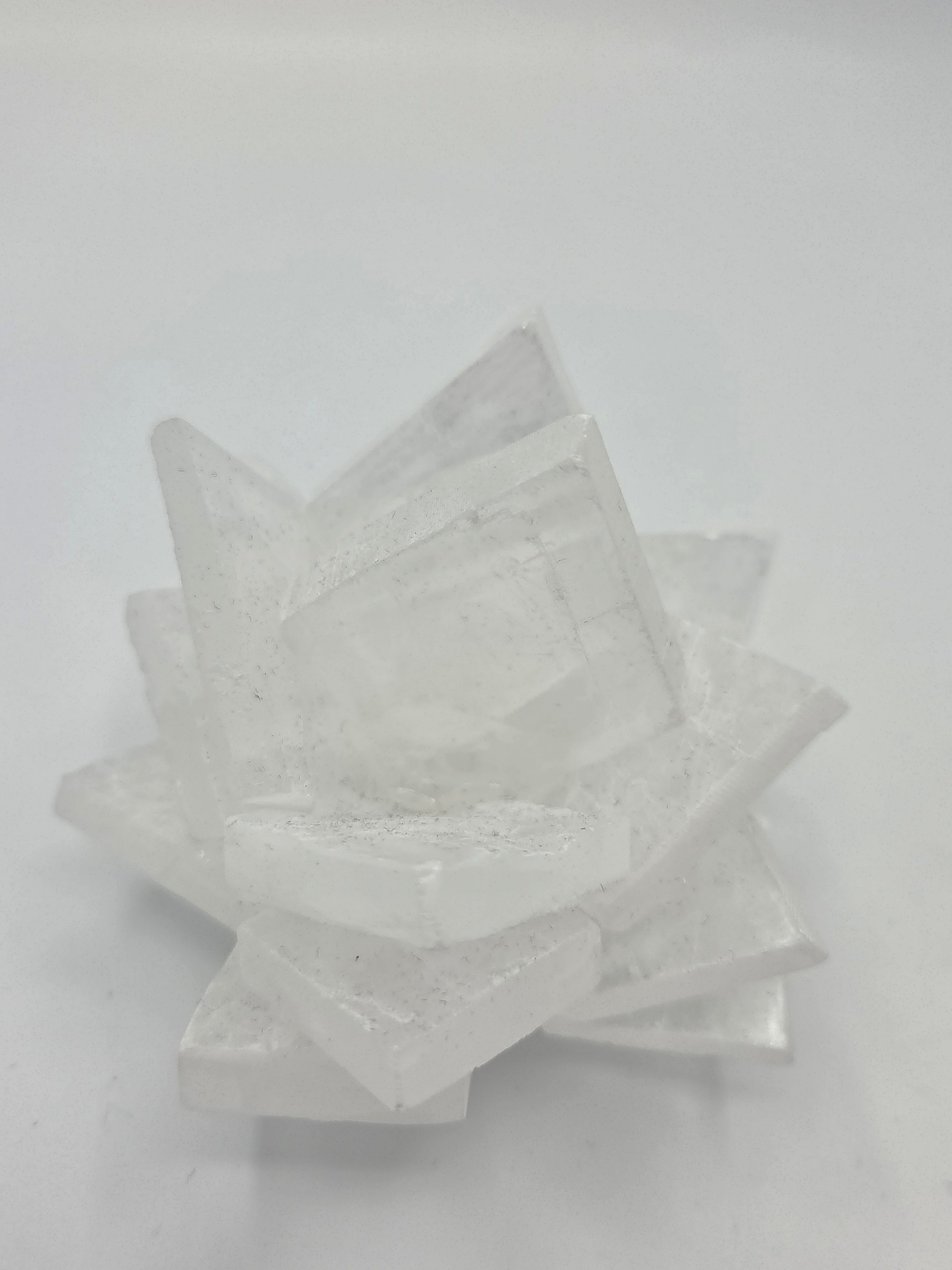 Crystal Lamp Base and Shard Top