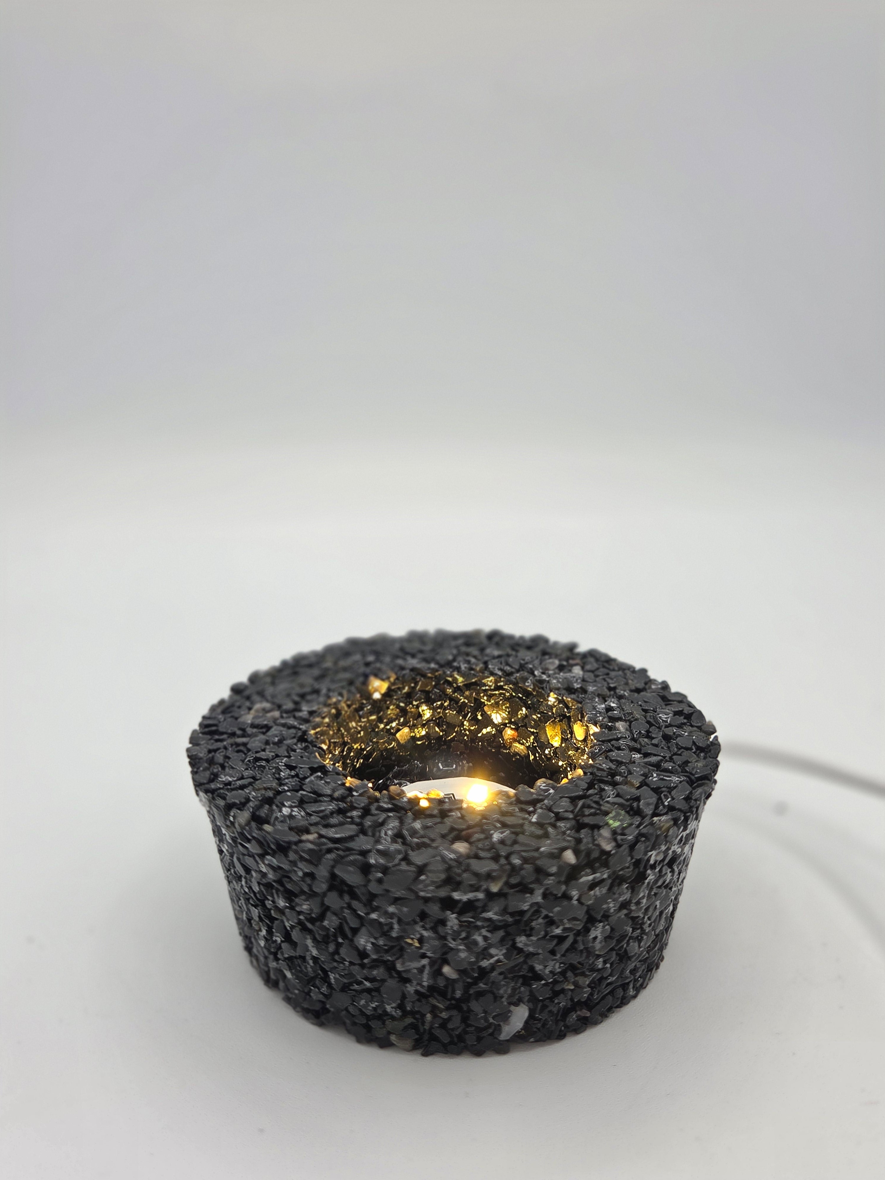 Crystal Lamp Base and Shard Top
