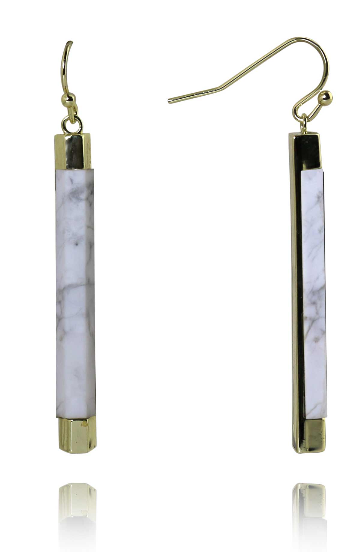 White Magnesite Earrings
